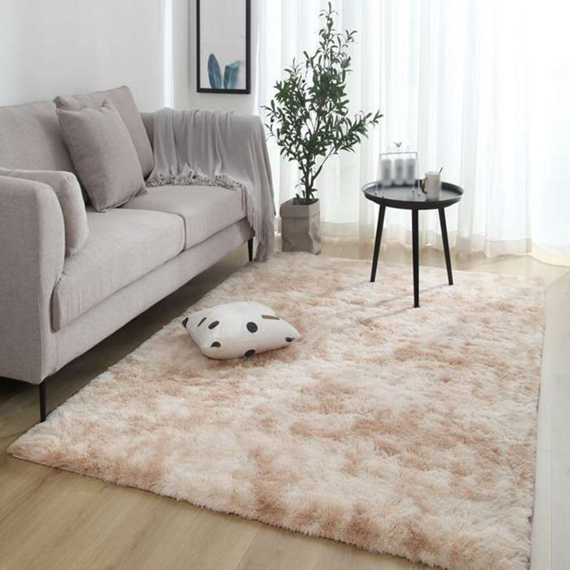 Tie-Dyed Shag Area Rug Polyester Indoor Carpet Pet Friendly Rug for Home Decoration