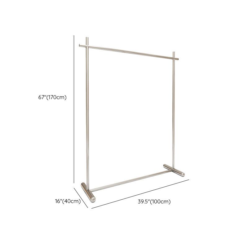 Industrial Coat Rack Free Standing Stainless Steel Coat Hanger for Living Room