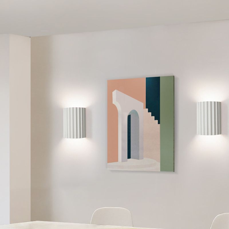 Lámparas montadas en la pared de cilindro luces montadas en la pared de resina posmoderna para sala de estar