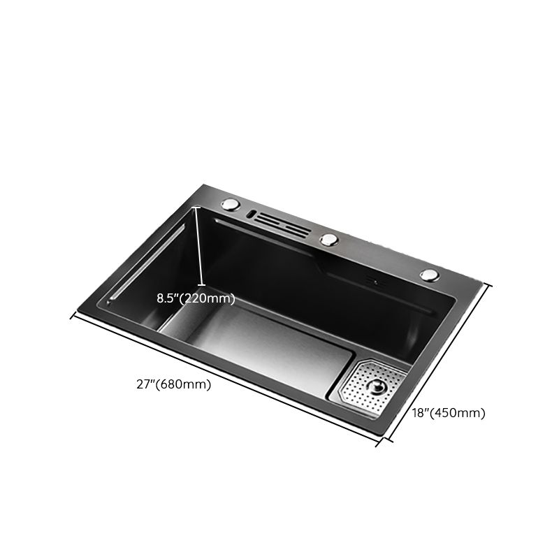 Noise-cancelling Design Kitchen Sink Stainless Steel Drop-In Kitchen Sink