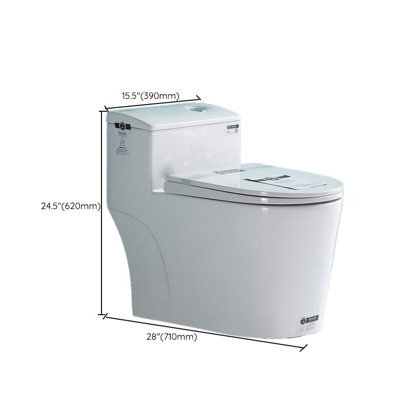 Traditional Ceramic Flush Toilet One Piece Toilet Bowl for Bathroom