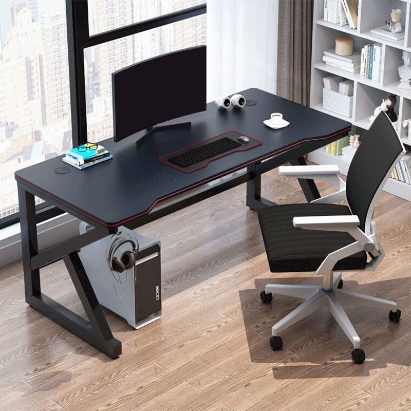 Contemporary Rectangular Computer Desk 30" Height Trestle Office Desk