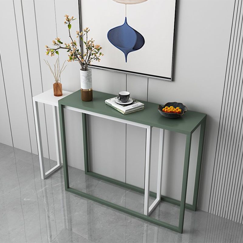 Modern Iron Accent Table with Frame Base for Hall 30.7" High