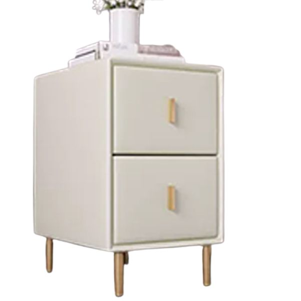 Contemporary Solid Wood Kids Nightstand Flat Top Nightstands with Drawers