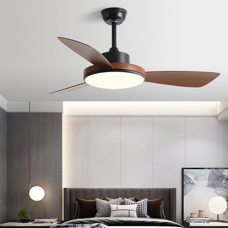 Modern Ceiling Fan Light Fixture Colorful LED Ceiling Lamp for Bedroom