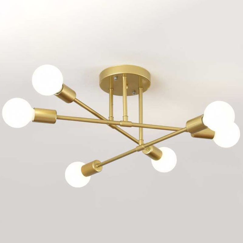 Linear Flush Mount Ceiling Light Minimalistic Metal Flush Light