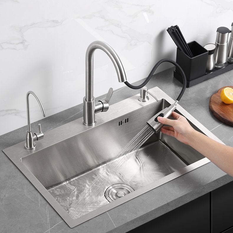 Modern Kitchen Sink Stainless Steel Kitchen Sink with Drain Strainer Kit