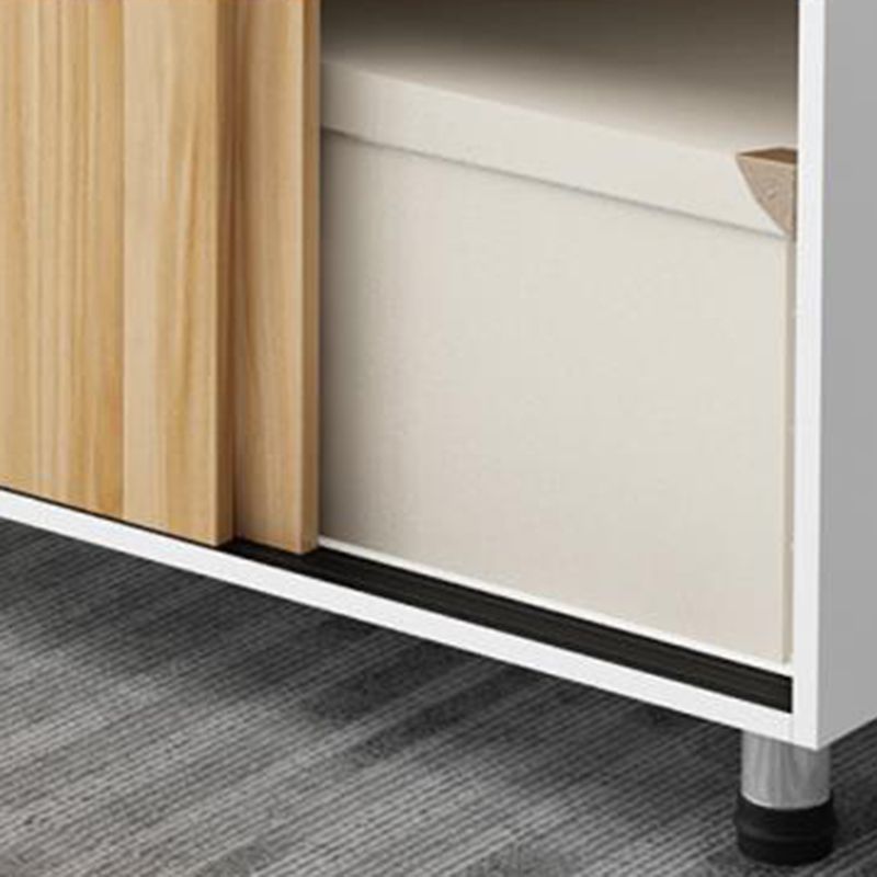 Modern Cabinet Wood with Storage and Adjustable Storage Shelves File Cabinet