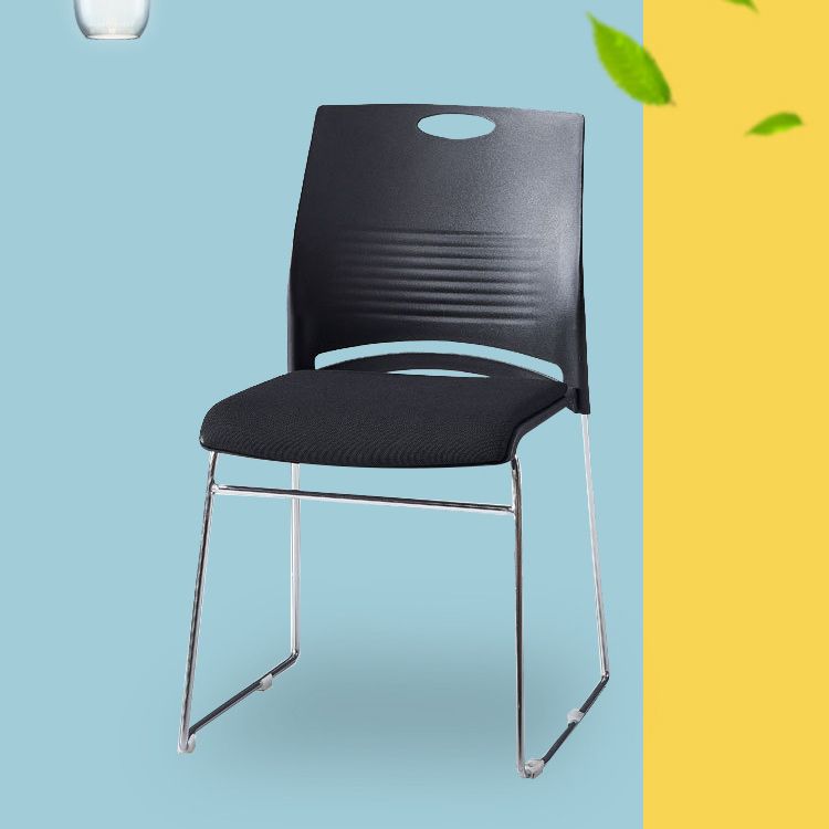 Mid-Back Conference Chair Contemporary Plastic No Wheels Office Chair