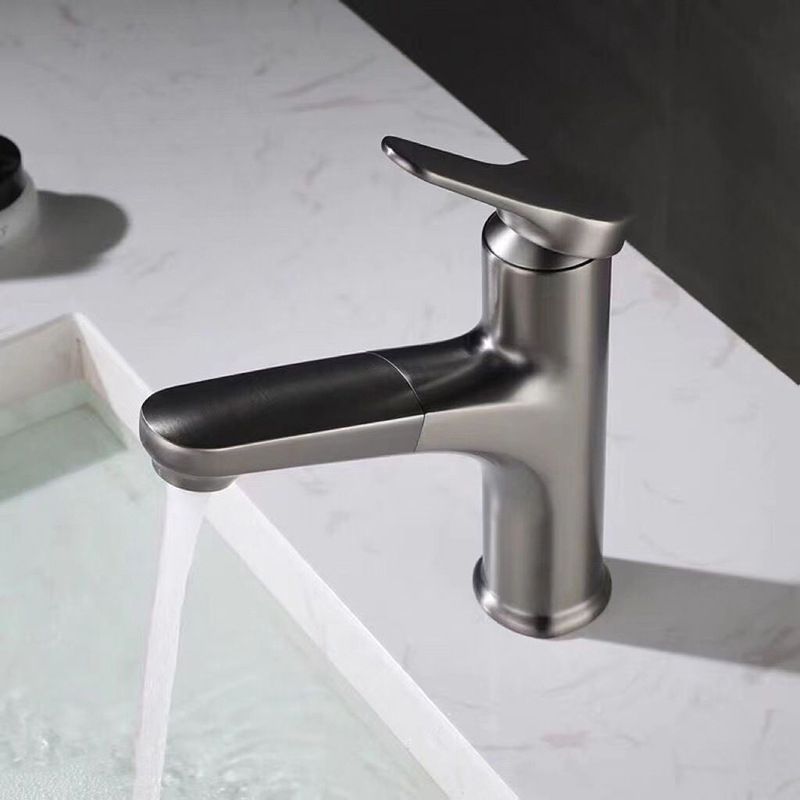 Basic Sink Faucet Brass Faucet Silver Centerset Lavatory Faucet