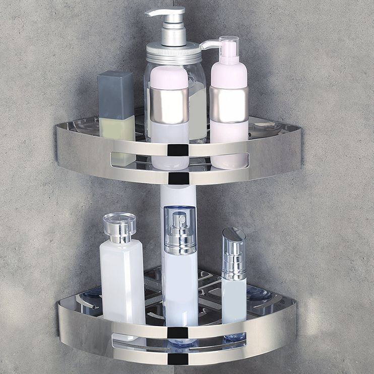 Stainless Steel Bathroom Hardware Set Modern 3 Piece Bath Shelf