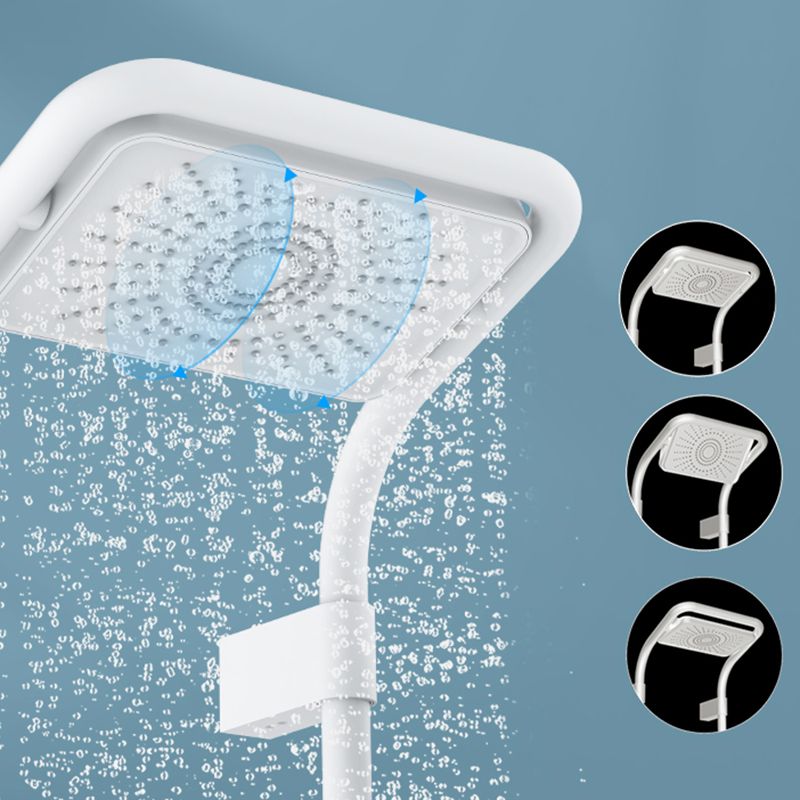 Modern Shower Set Slide Bar Adjustable Shower Head Wall Mounted Shower System