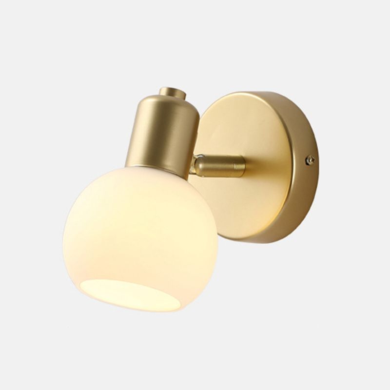 Wall Light Fixture Modern Wall Mounted Lighting in Gold for Washroom