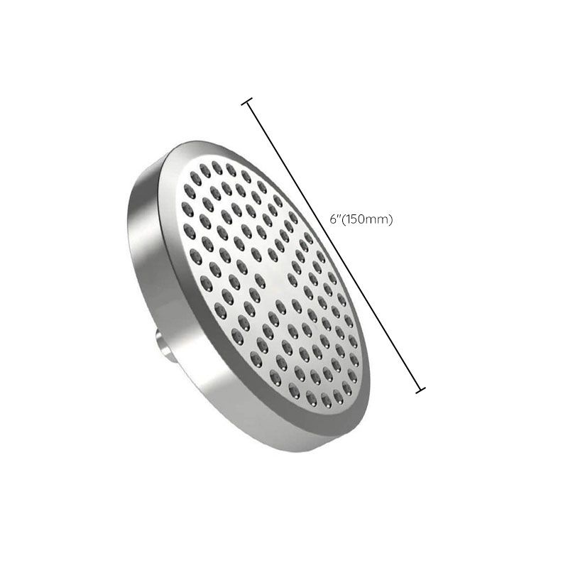 Round Pressurized Rain Shower Head Wall-Mount Adjustable Shower Head