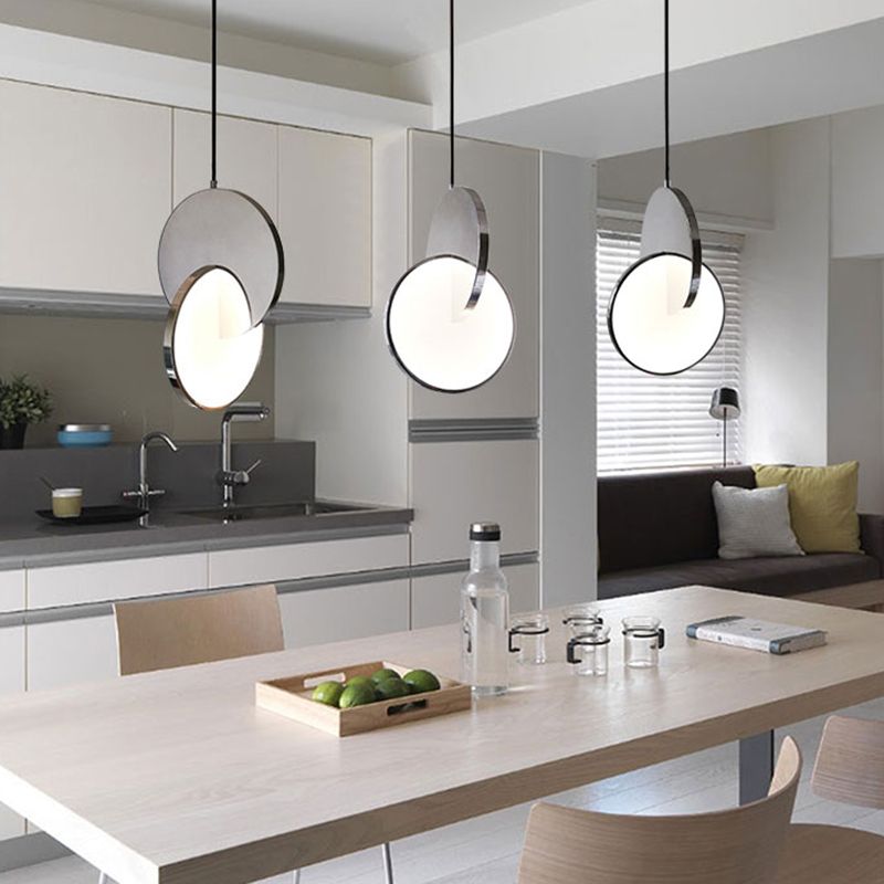 Modern Pendant Ceiling Light Metal Dining Room Hanging Light Fixture