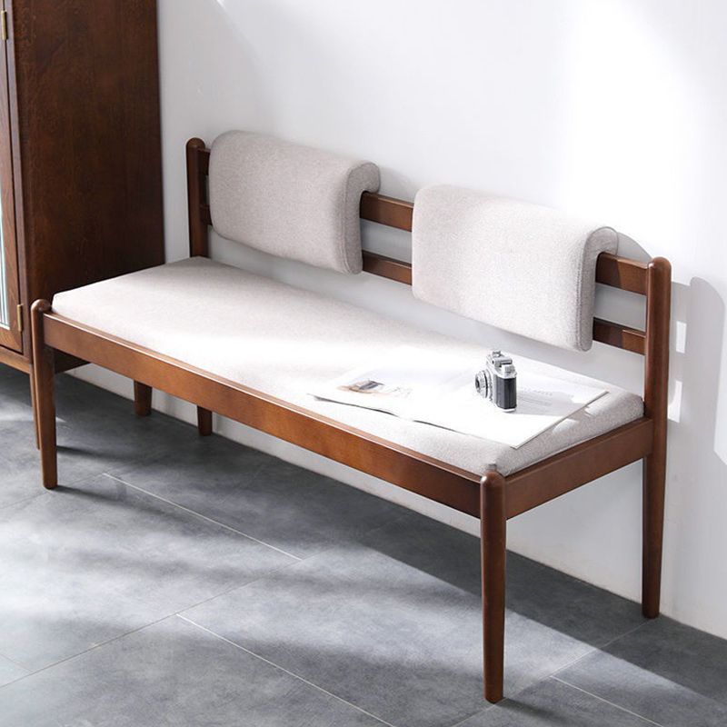 25.5 Inch H Beech Wood Modern Bedroom Seating Bench With Straight Legs