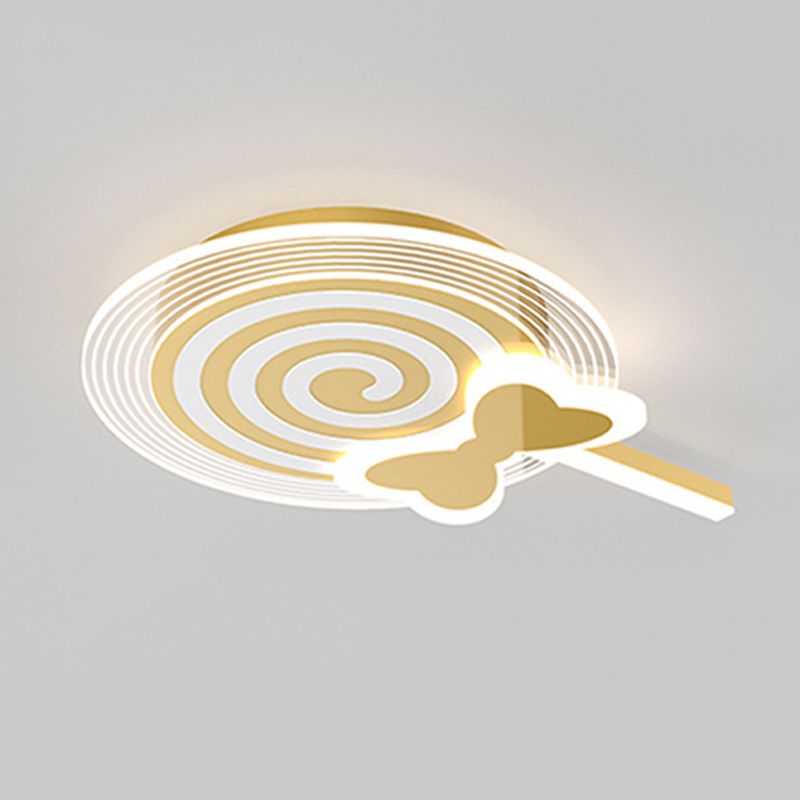 Modern LED Ceiling Lamp Macaron Flush Mount Light Fixture for Kids' Room