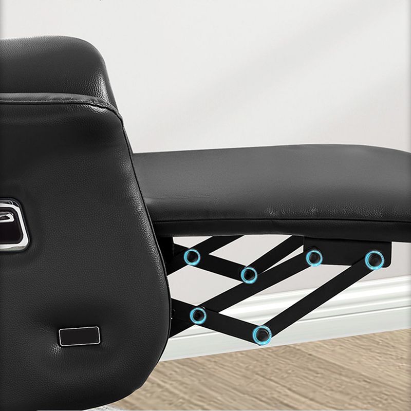 Modern Armless Executive Chair Leather Managers Chair for Office