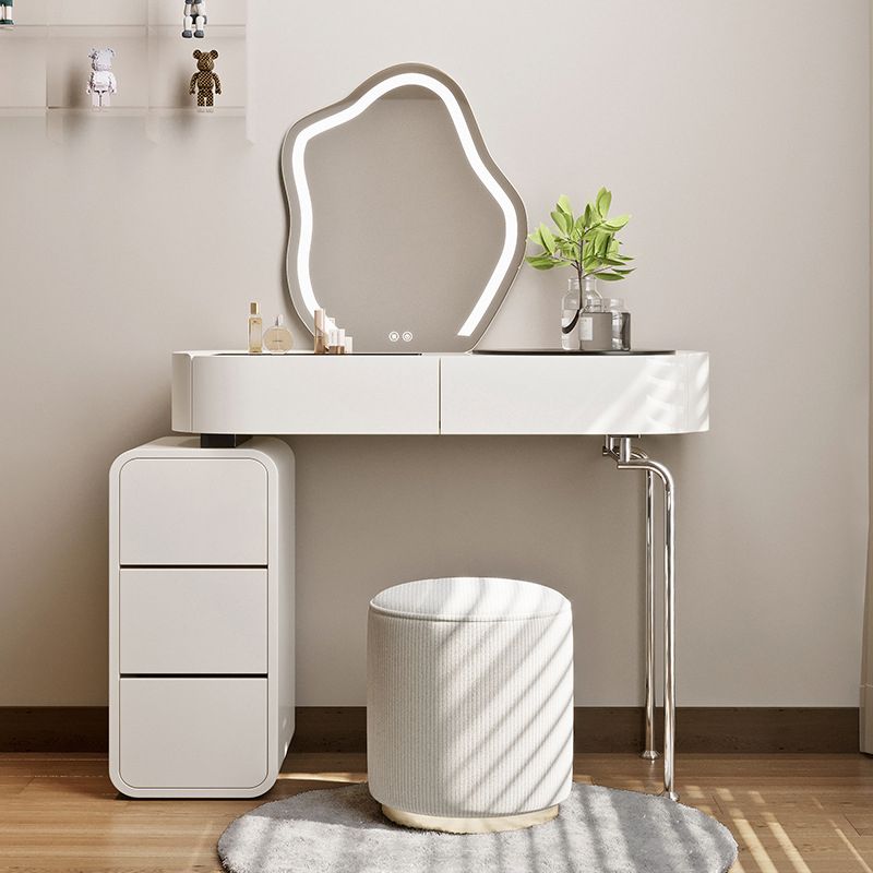 Wooden Make-up Vanity White Makeup Vanity Desk Table with Drawer