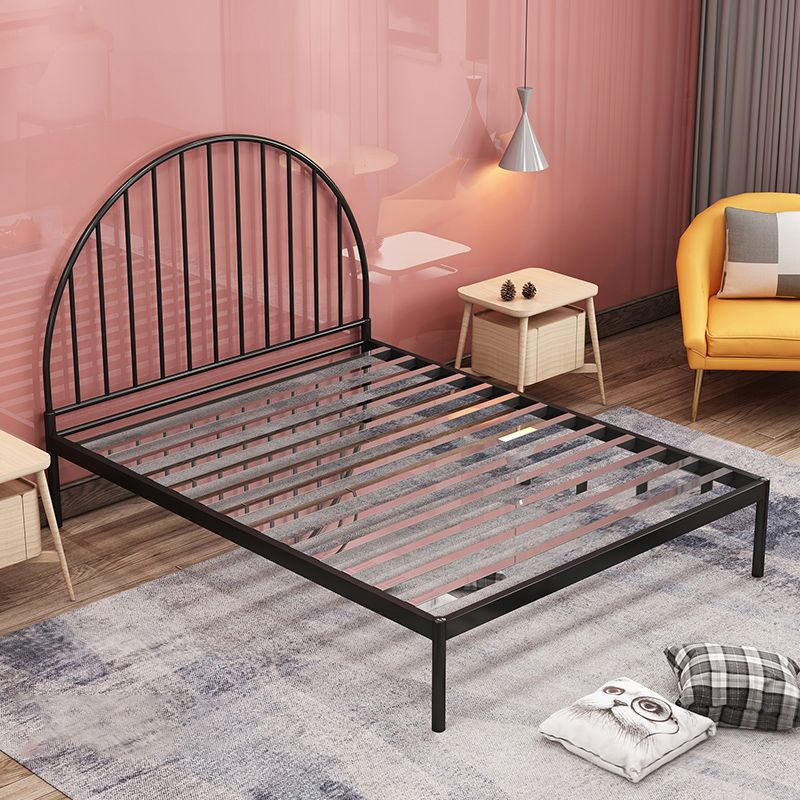 Scandinavian Metal Bed, Tall Clearance Standard Bed with Open-Frame Headboard