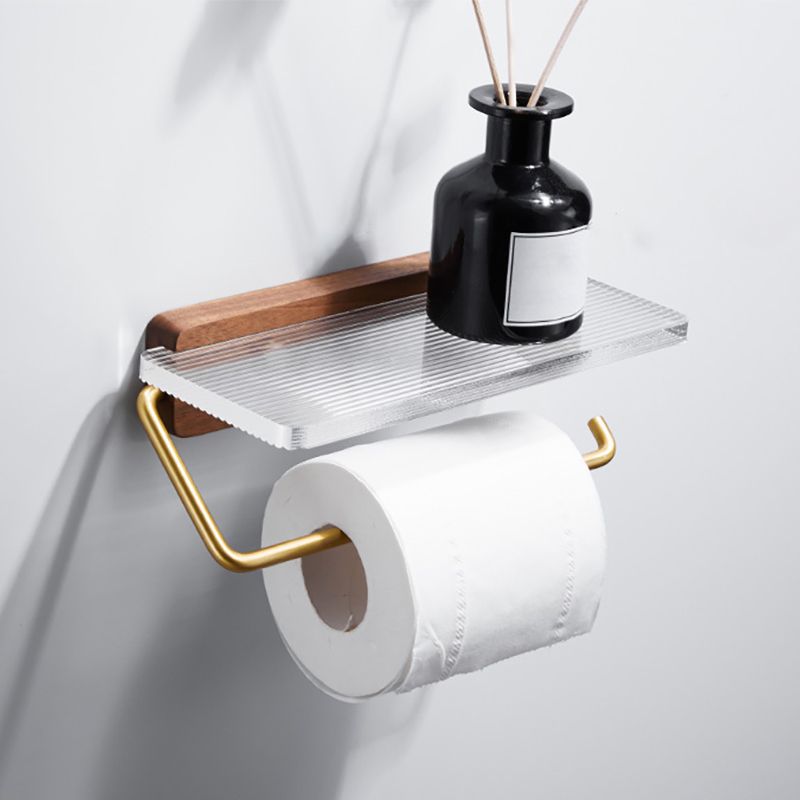 Metal Minimalist Bathroom Accessory as Individual or as a Set in Gold