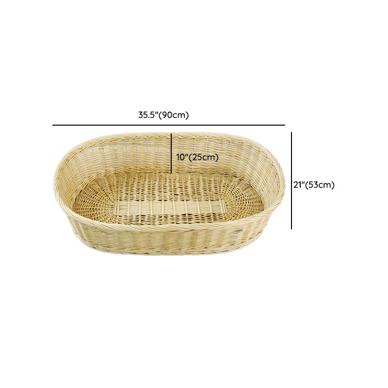 Portable Wicker Moses Basket Natural Oval Moses Basket for Baby and Newborn