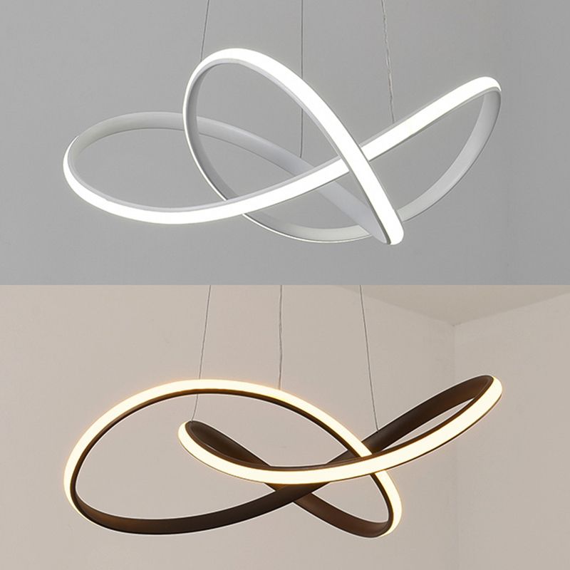 Modern Metal Chandelier Linear Shape LED Chandelier Pendant for Living Room