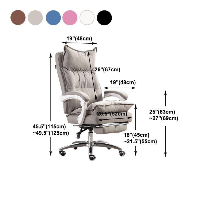 Executive Swivel Office Chair with Padded Arms Modern Task Chair with Wheels