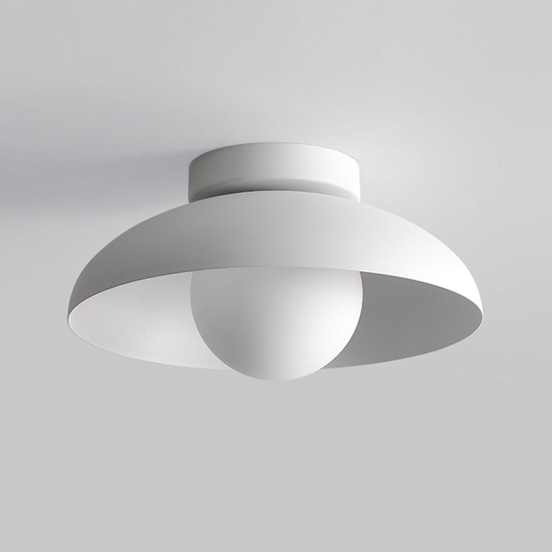 Nordic Ceiling Lighting Dome Flush Mount with Metal for Corridor