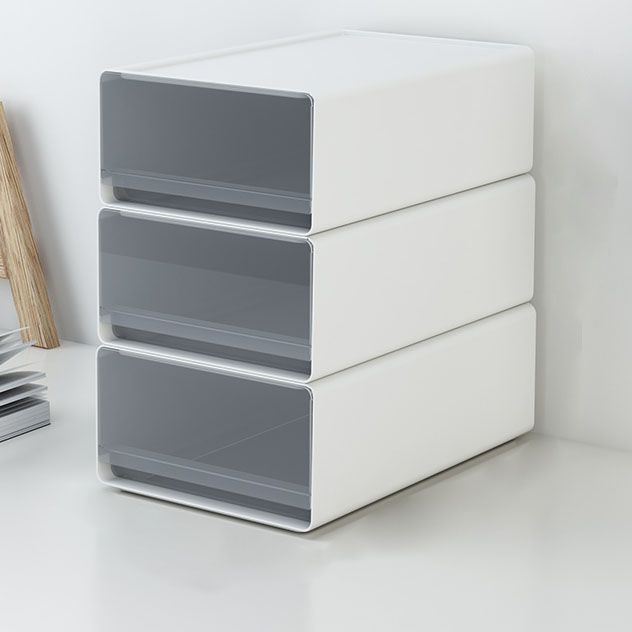 Modern Solid Color File Cabinet Plastic Filing Cabinet for Home Office