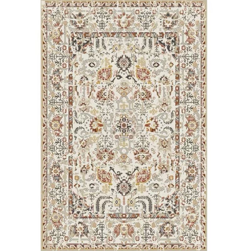 Elegant Multicolor Classic Carpet Polyester Ethnic Print Area Rug Stain Resistant Rug for Home Decor