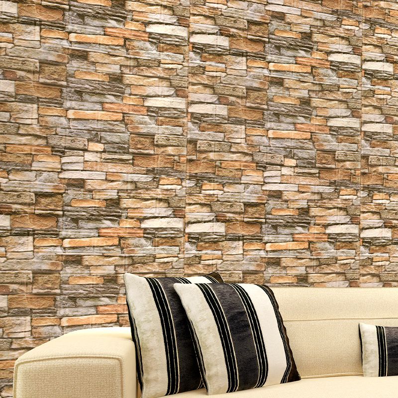 Farmhouse Wall Plank 3D Brick Bathroom Living Room Wall Panels Set of 2