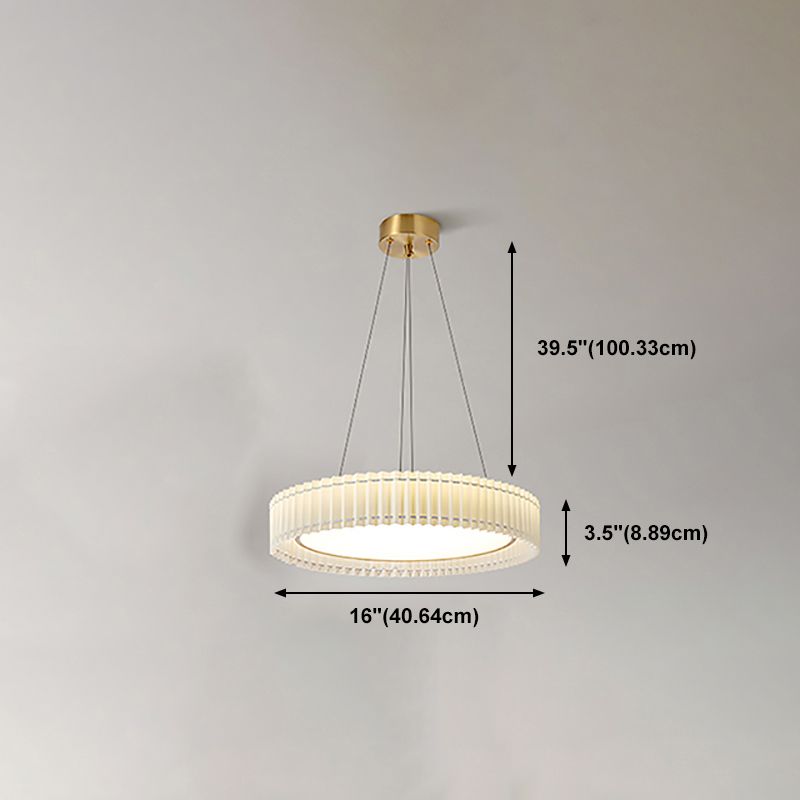 LED SIMPLE CHANDELIER Light Fabrics Pendant Light Fight pour le salon