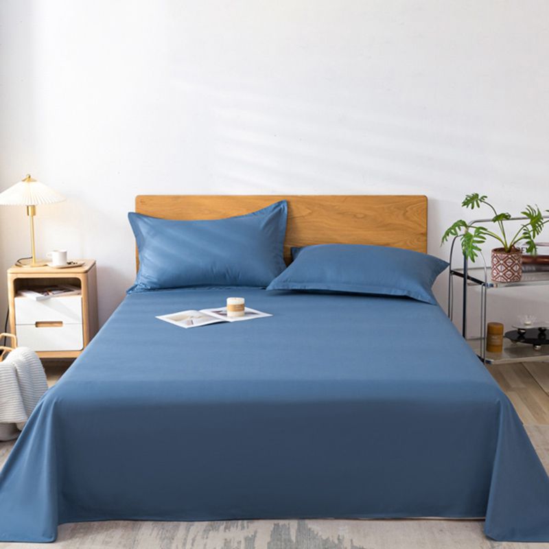 Pure Color Sheet Cotton Non-Pilling Fade Resistant Breathable Sheet Set