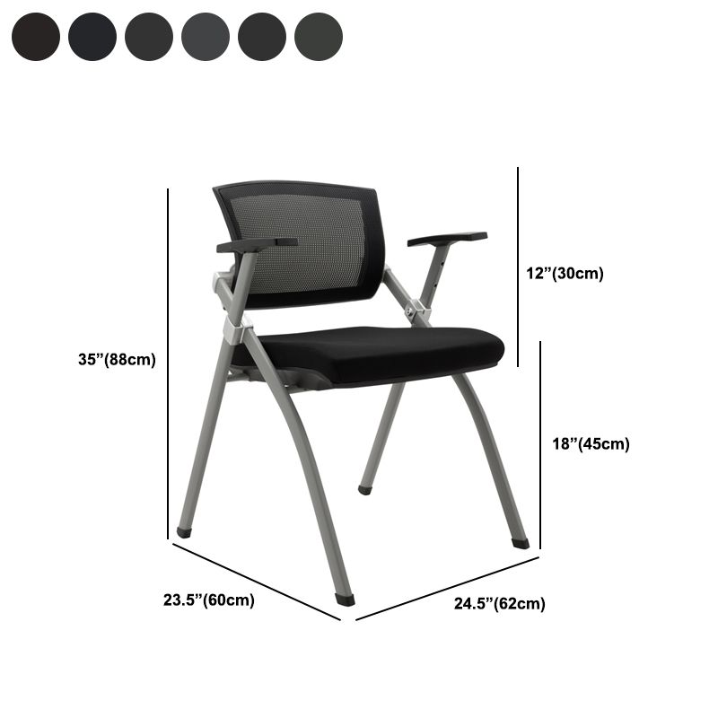 Contemporary Conference Chair Black Mesh Seat and Back Task Chair