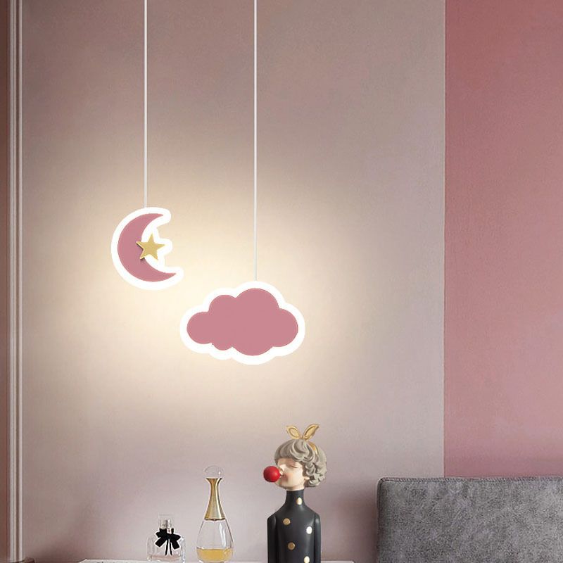 Colorful Contemporary Simple Style LED Pendant Lighting for Study Room