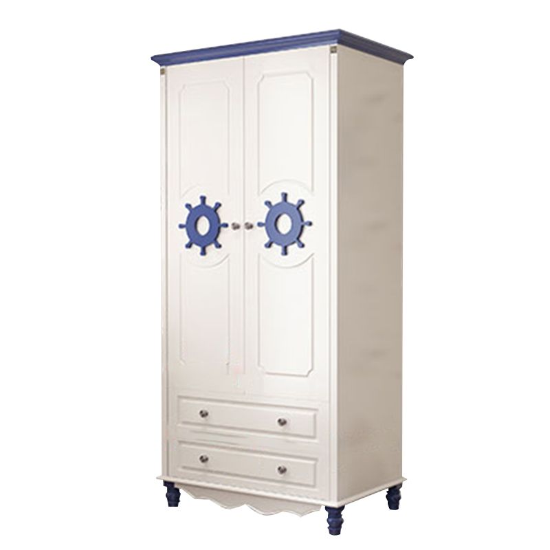 Manufactured Wooden Kids Closet Bedroom Wardrobe Closet with Drawers