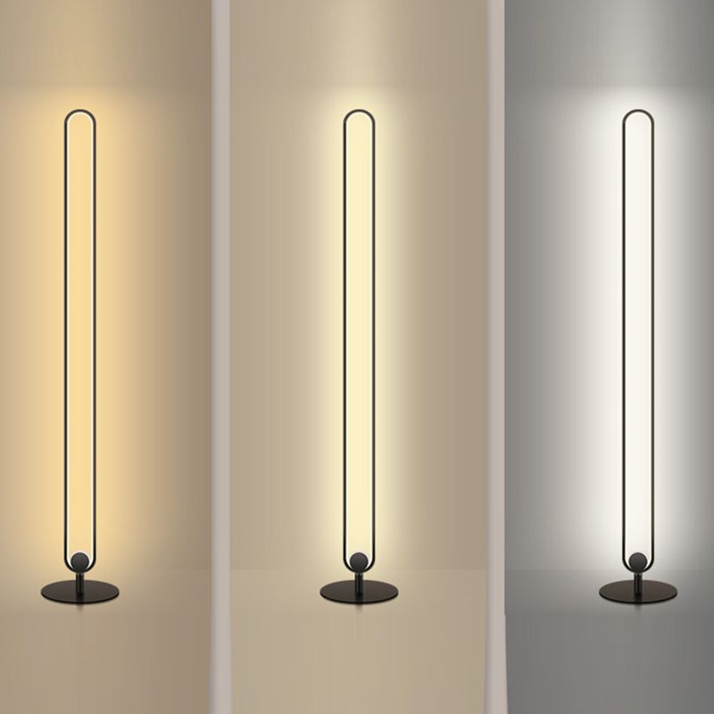 Lámpara de lámpara LED lineal de estilo moderno Luz de piso creativo para sala de estar