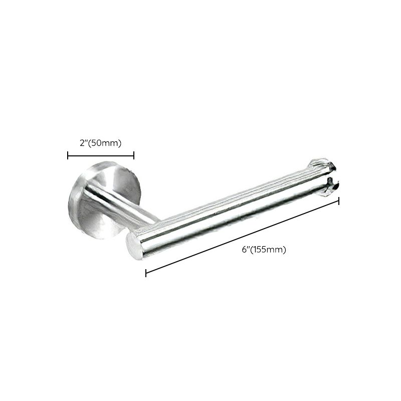 Metal Simple Bathroom Accessory as Individual or as a Set in Silver