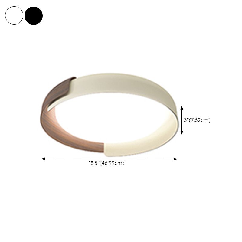 Nordic Style 1-Light Ceiling Lamp Circle Shape Ceiling Light for Living Room