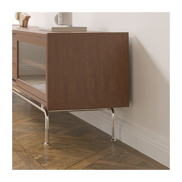 Scandinavian TV Stand Console Solid Wood TV Media Stand with Drawers