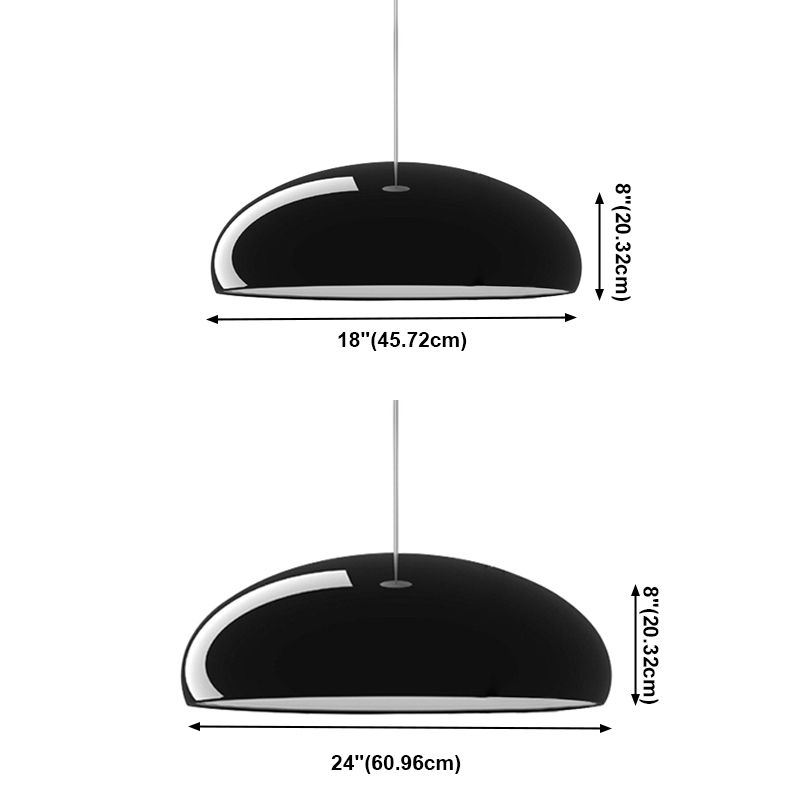 Luz colgante de metal de macarrones, iluminación colgante nórdica de 1 luz para sala de estar