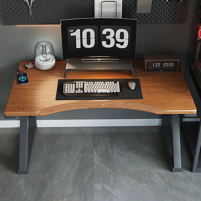 Industrial Rectangular Gaming Desk Wood Writing Desk for Home