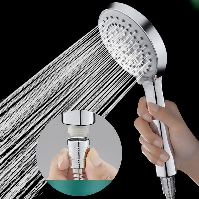 Contemporary Handheld Shower Head High Flow 5-Spray Patterns Wall-Mount Showerhead