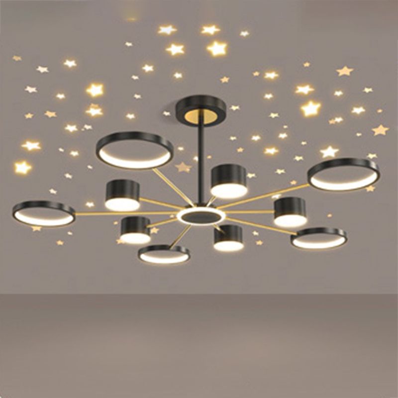 Multi Light Unique Branch Hanging Lights Modern Style Metal suspendu pour maison