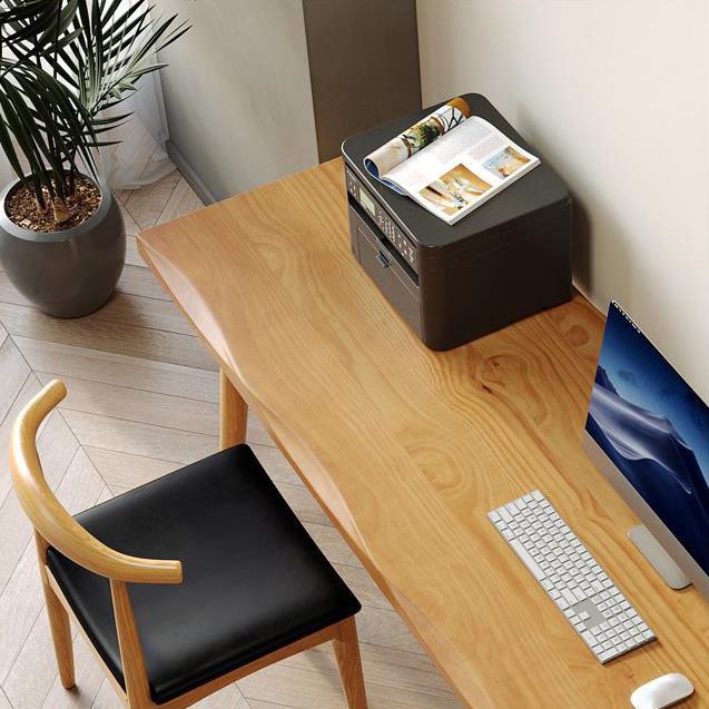 Contemporary Solid Wood Office Desk Rectangular Writing Desk for Office