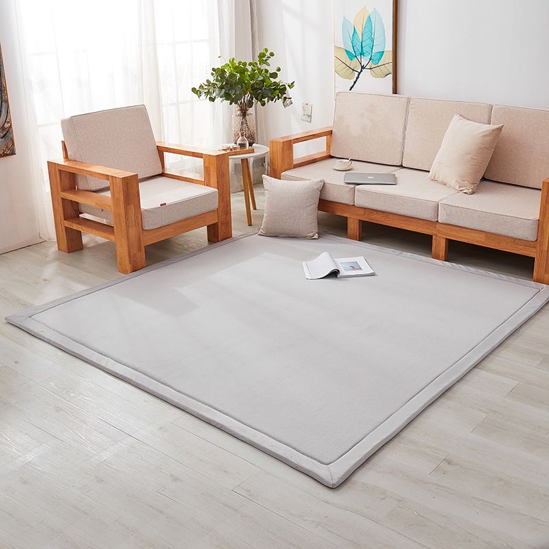 Tapis de salon multicolore Rapis minimaliste PLAIN PLYPropylène Polypropylène Not-Slip Pet-Friendly Carpet avec bordure