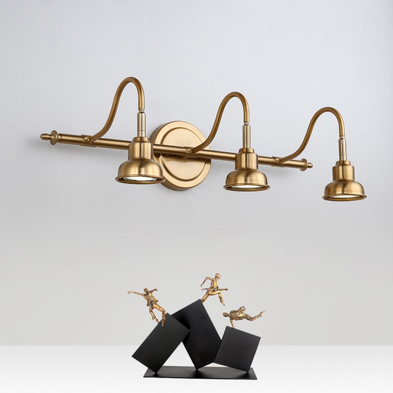 Modern Bell Wall Light Fixture Metal Sconce Lighting in Gold