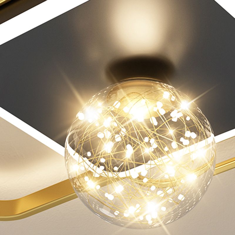 Plafoniere a LED da incasso a soffitto Illuminazione contemporanea da incasso per soggiorno