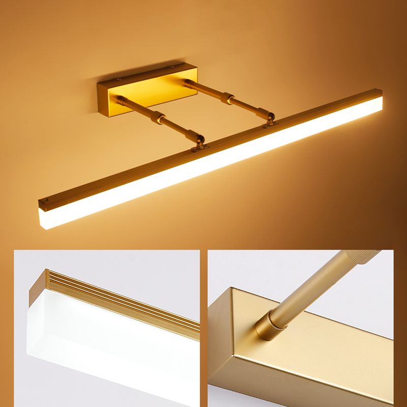 Modern Minimalist Style Cylindrical Vanity Wall Light Fixtures Metal Vanity Sconce for Toilet